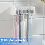 Soporte Adhesivo para Cepillos de Dientes