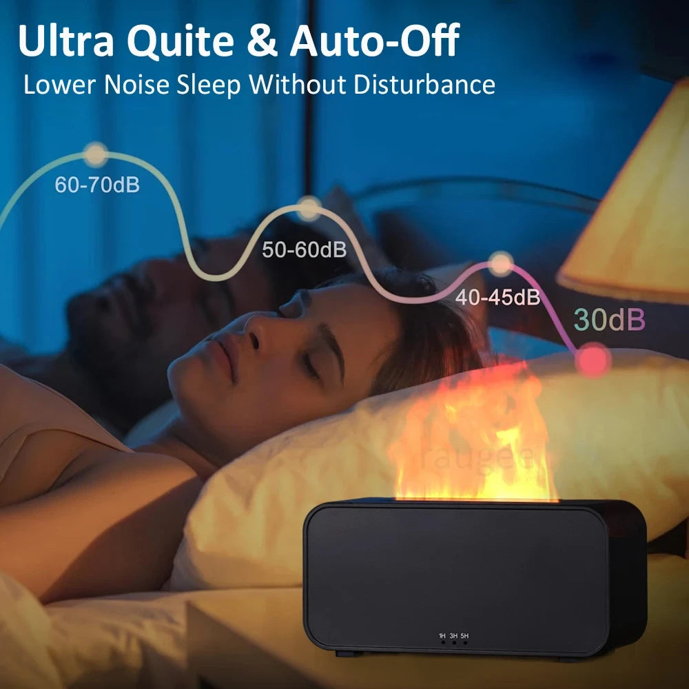 Humidificador Difusor de Aromas con Efecto Llama