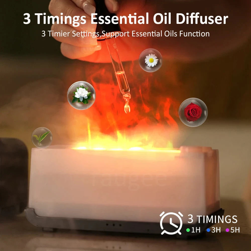 Humidificador Difusor de Aromas con Efecto Llama