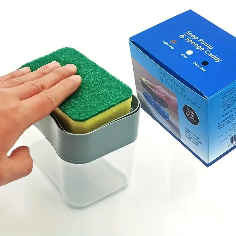 Dispensador Automático de Jabón con Esponja