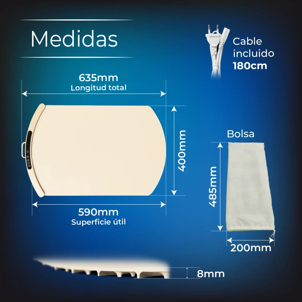 Bandeja Calientaplatos Electrica Flexible de Silicona
