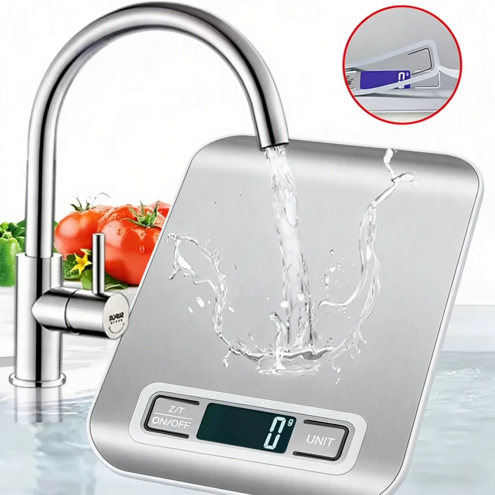 Balanza de Cocina Digital de Acero Inoxidable