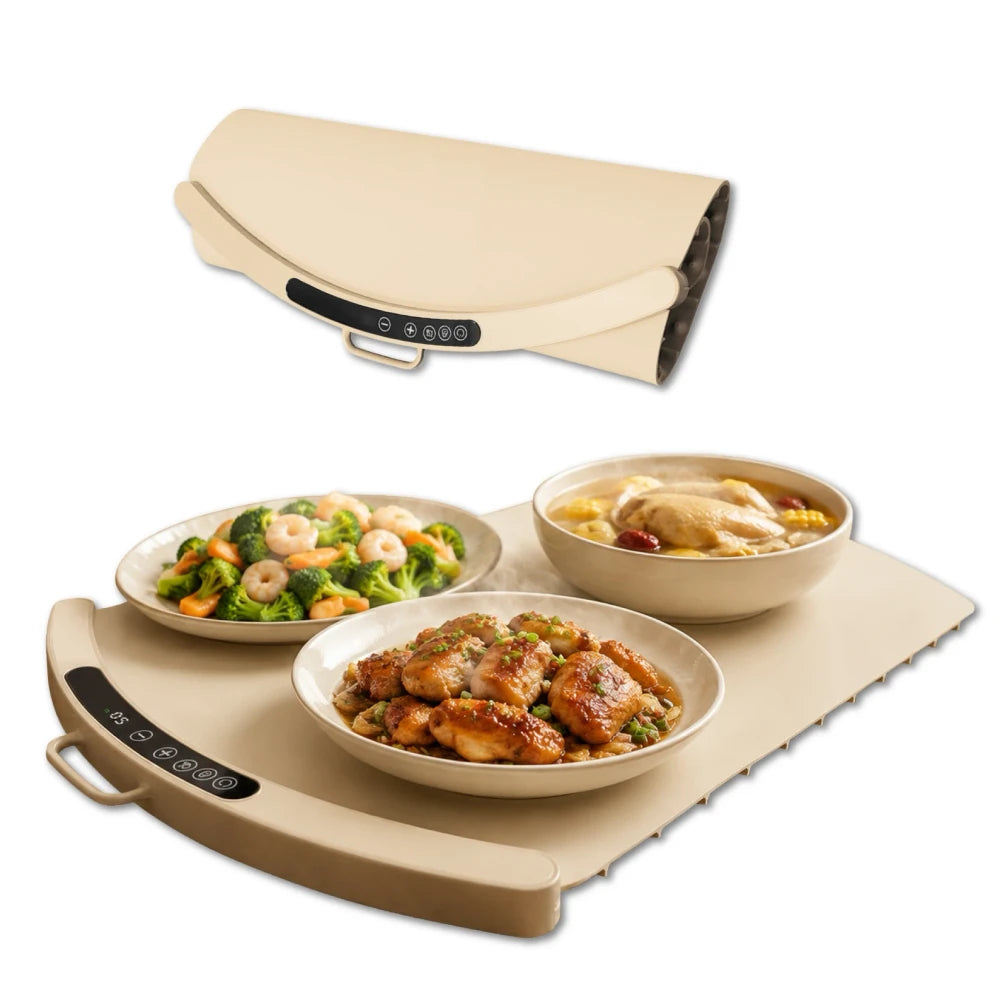 Bandeja Calientaplatos Electrica Flexible de Silicona