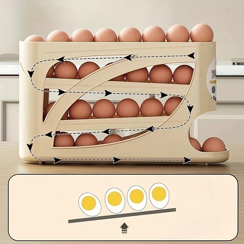 Organizador Rodante de Huevos para Refrigerador