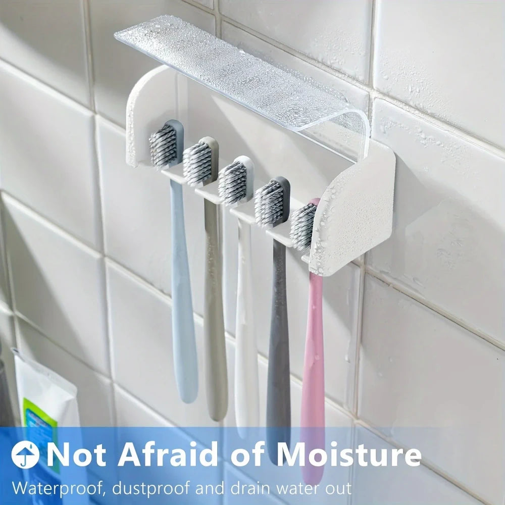 Soporte Adhesivo para Cepillos de Dientes