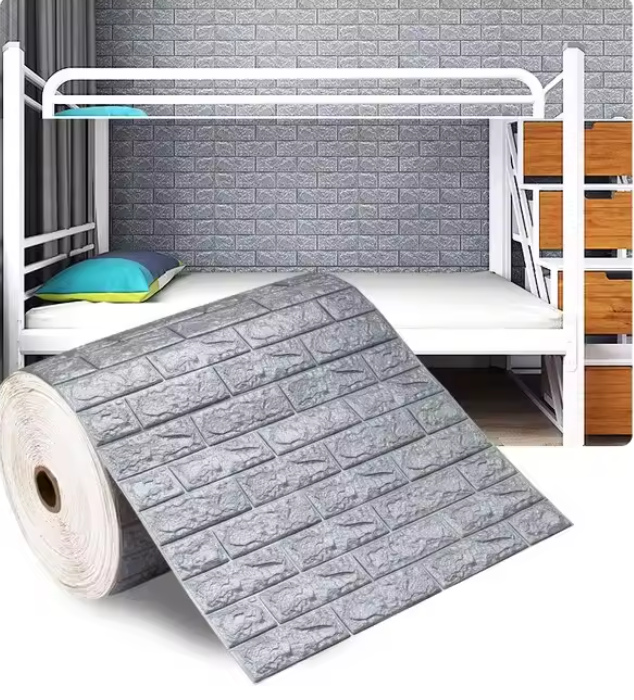 Adhesivo Pared Ladrillo Espuma 3D