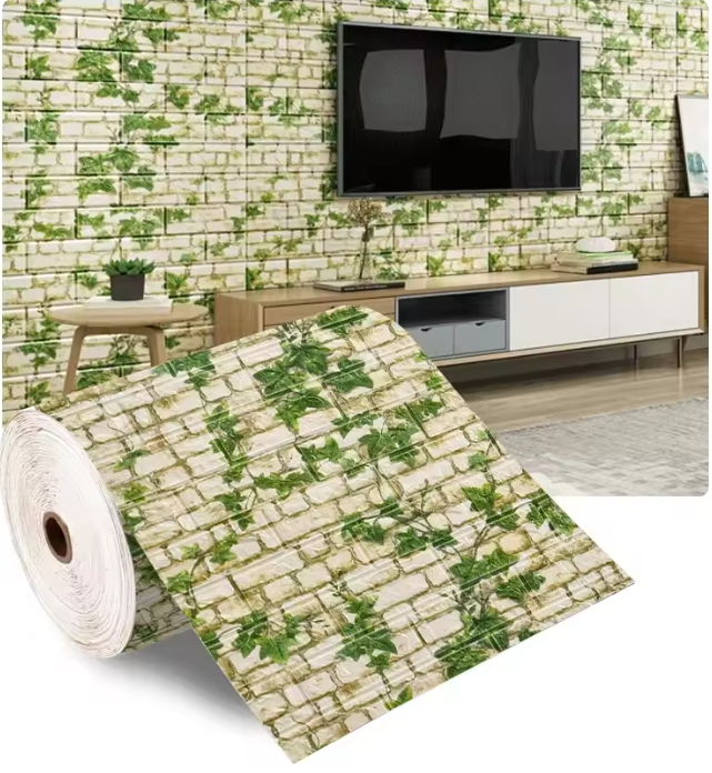 Adhesivo Pared Ladrillo Espuma 3D